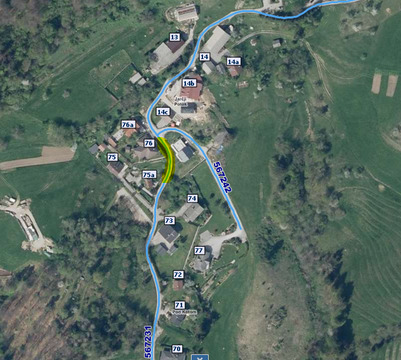 Zapora ceste - Gabrje